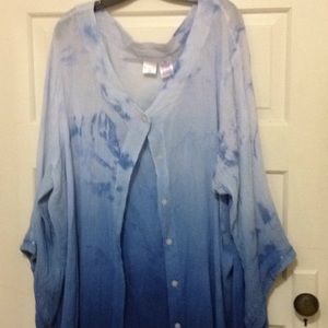 Beach Cover Up in Ocean Blues